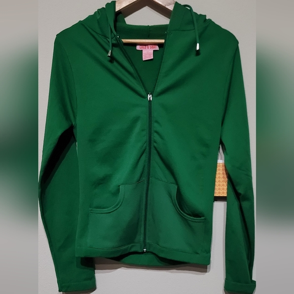 Coco & Shay zip up green jacket - Picture 1 of 5